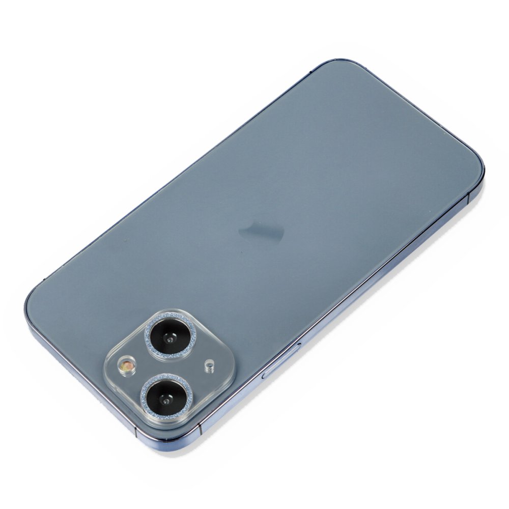  iPhone 13 Mini Shine Kamera Lens Koruma Cam - Sierra Blue