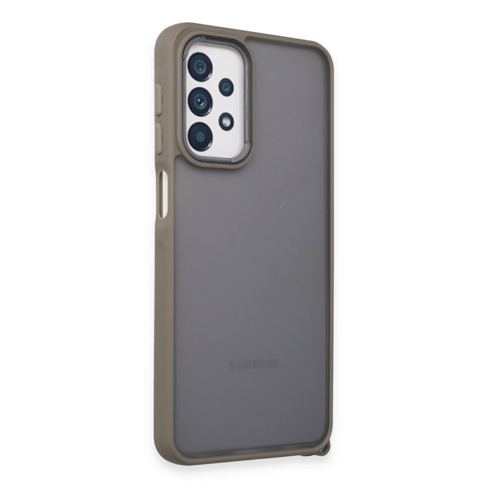  Samsung Galaxy A23 4G Kılıf Elegant Kapak - Titan Gri