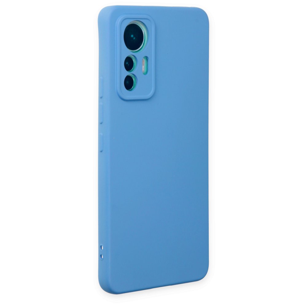  Xiaomi Mi 12 Lite Kılıf Nano içi Kadife Silikon - Mavi