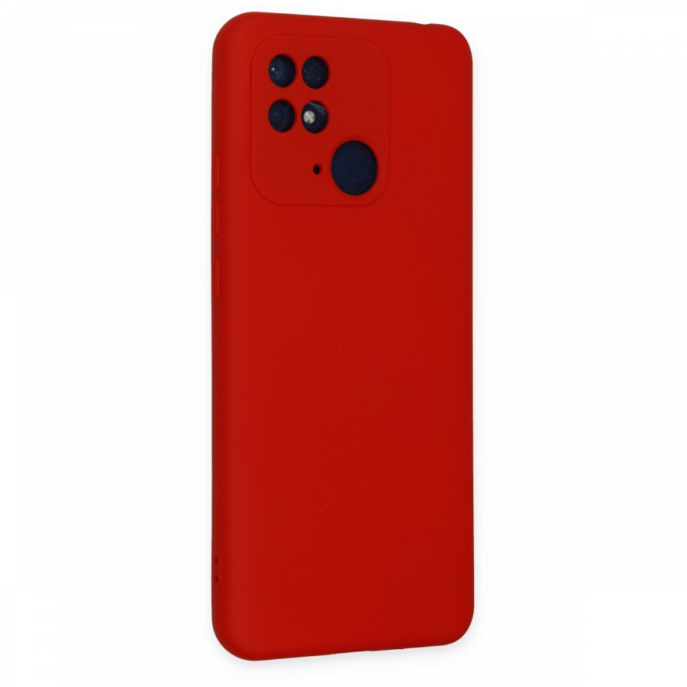 Xiaomi Poco C40 Kılıf Nano içi Kadife Silikon - Kırmızı Xiaomi Poco C40 Kılıf Nano içi Kadife Silikon - Kırmızı