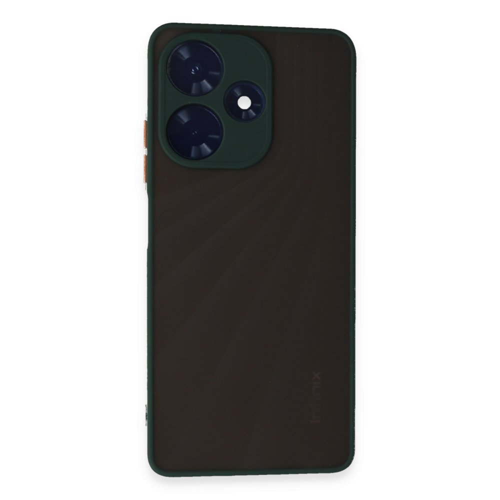 İnfinix Hot 30 4G Kılıf Montreal Silikon Kapak - Yeşil İnfinix Hot 30 4G Kılıf Montreal Silikon Kapak - Yeşil