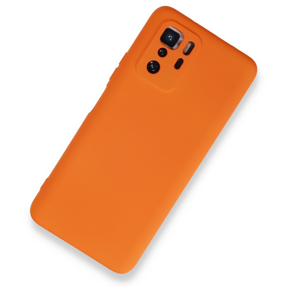  Xiaomi Poco X3 GT Kılıf Nano içi Kadife Silikon - Turuncu
