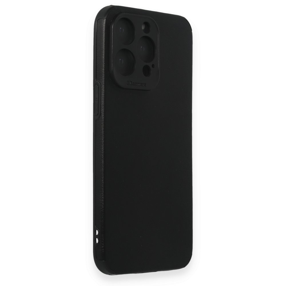  iPhone 15 Pro Max Kılıf Loop Deri Silikon - Siyah