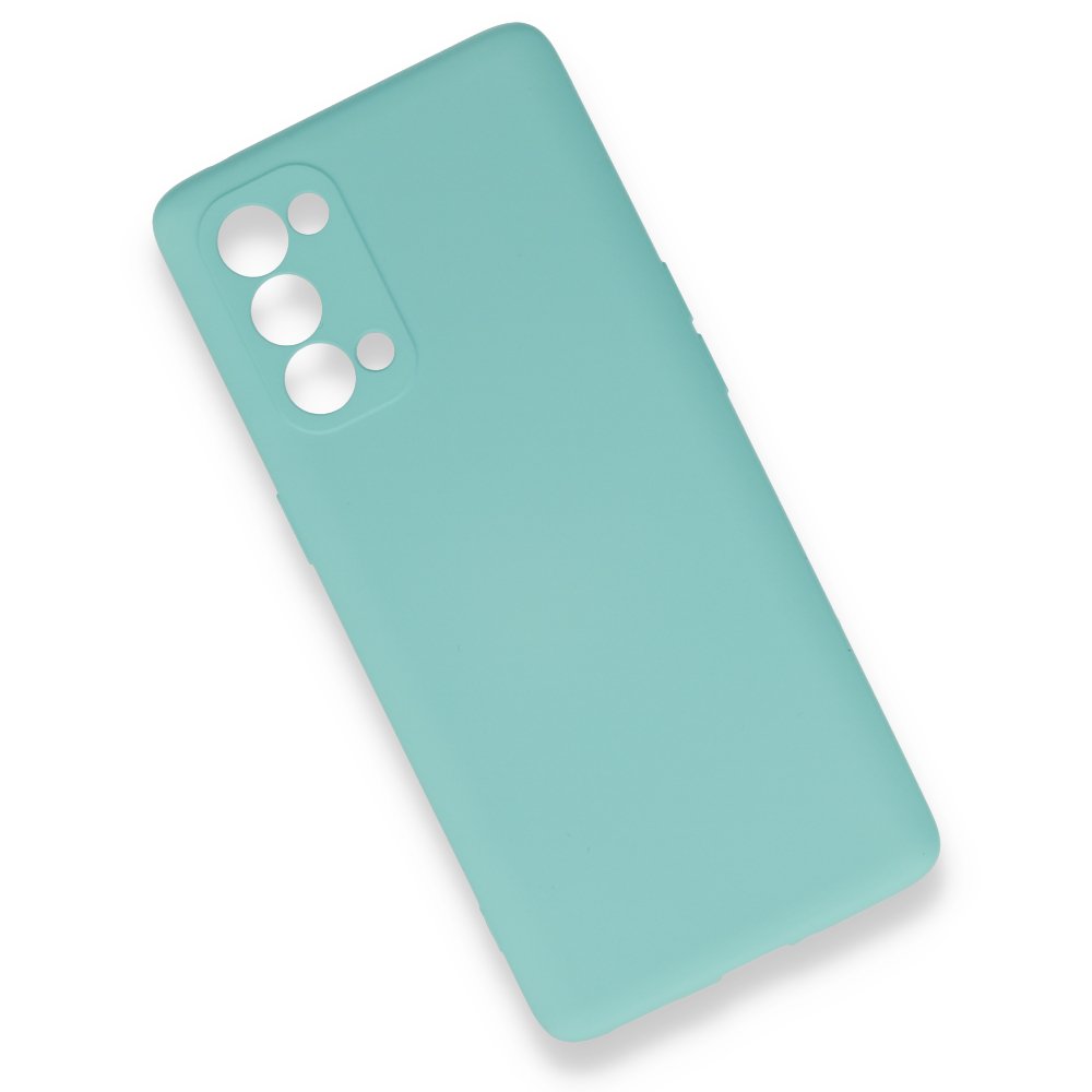  Oppo Reno 5 Pro Kılıf Nano içi Kadife Silikon - Turkuaz