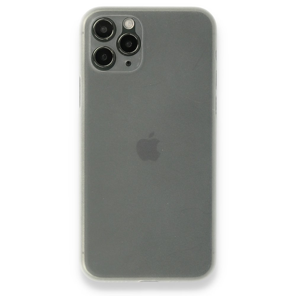  iPhone 11 Pro Max Kılıf PP Ultra İnce Kapak - Beyaz