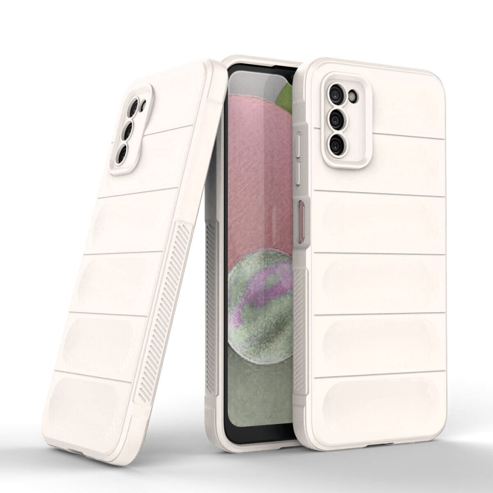  Samsung Galaxy A03S Kılıf Optimum Silikon - Krem