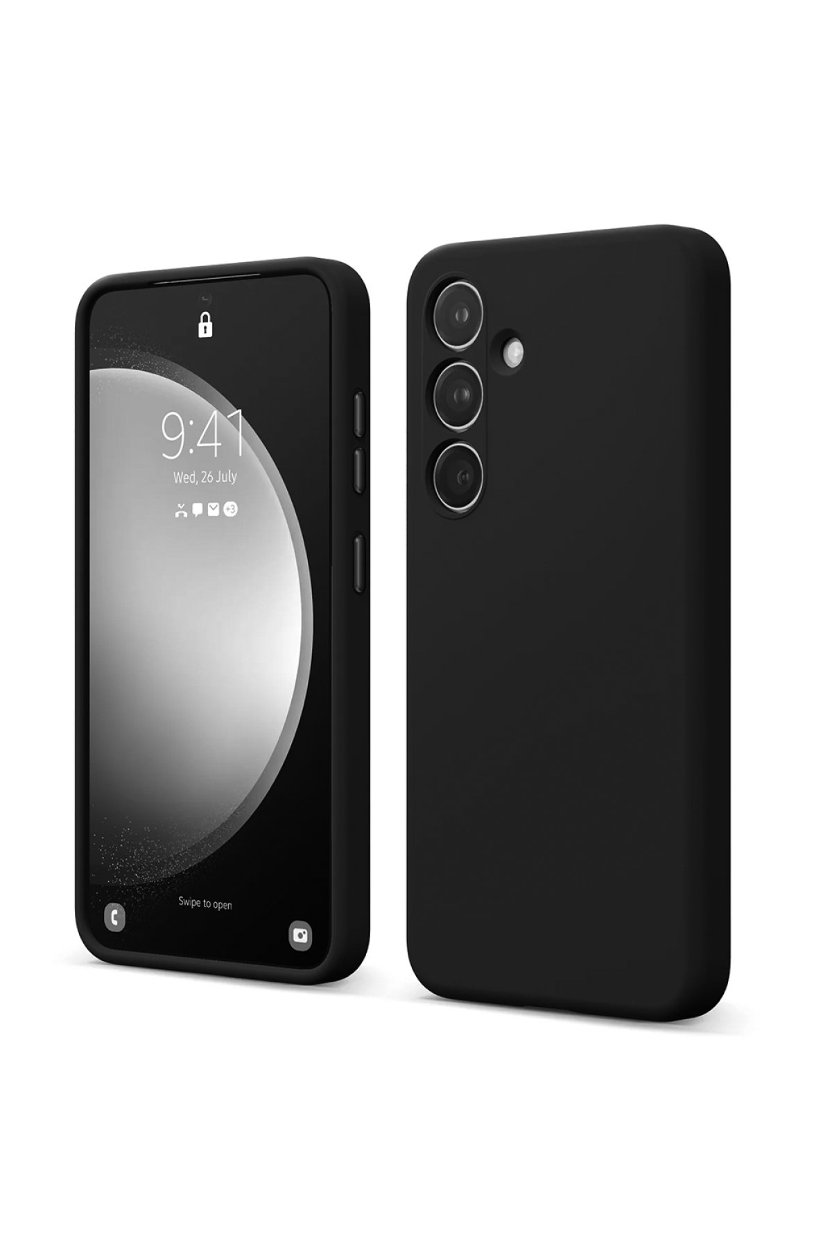  Samsung Galaxy S24 FE Kılıf First Silikon - Siyah