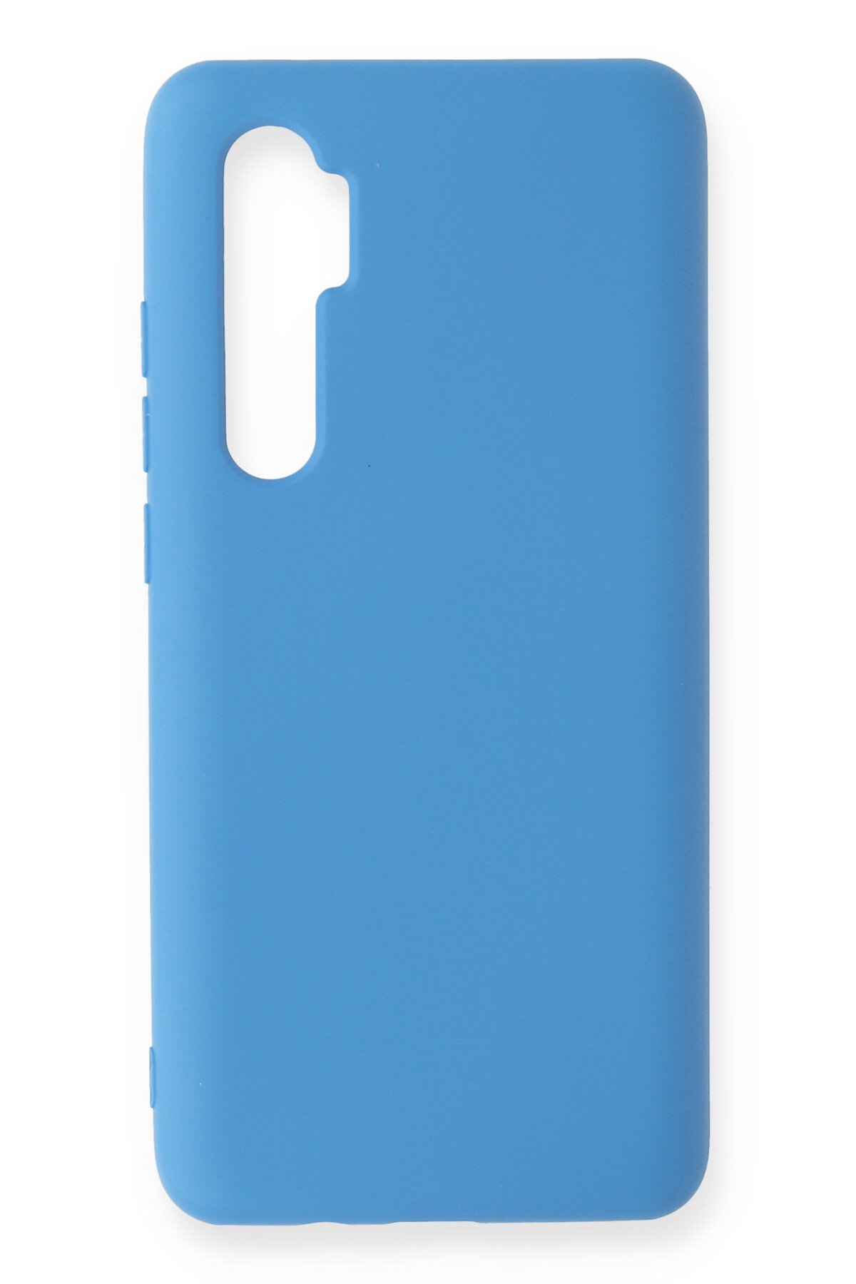 Xiaomi Mi Note 10 Lite Kılıf Nano içi Kadife Silikon - Mavi  Xiaomi Mi Note 10 Lite Kılıf Nano içi Kadife Silikon - Mavi