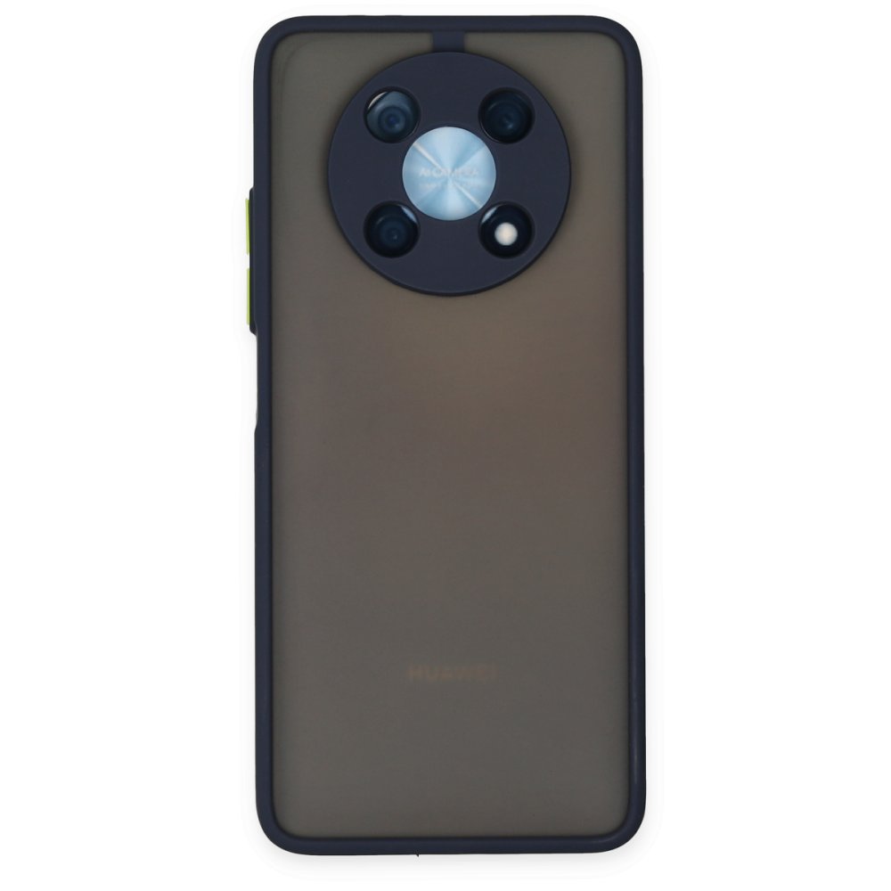 Huawei Nova Y90 Kılıf Montreal Silikon Kapak - Lacivert  Huawei Nova Y90 Kılıf Montreal Silikon Kapak - Lacivert