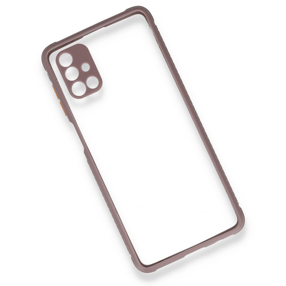  Samsung Galaxy M51 Kılıf Miami Şeffaf Silikon - Açık Mor