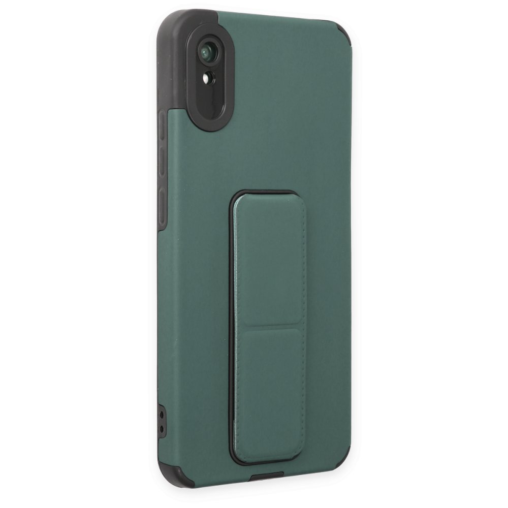 Redmi 9A Kılıf Mega Standlı Silikon - Yeşil Redmi 9A Kılıf Mega Standlı Silikon - Yeşil