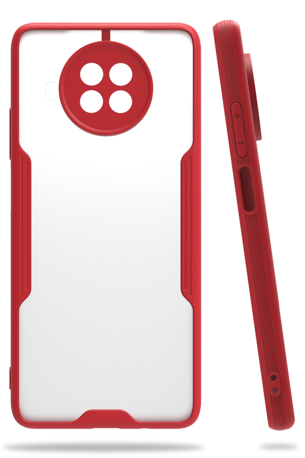 Xiaomi Mi 10T Lite Kılıf Platin Silikon - Kırmızı  Xiaomi Mi 10T Lite Kılıf Platin Silikon - Kırmızı