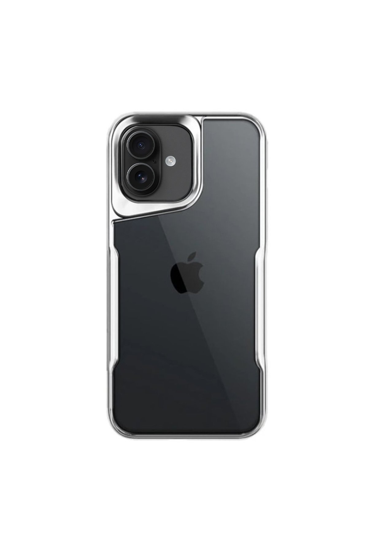 iPhone 16 Plus Kılıf Boyi Silikon Kapak - Gümüş iPhone 16 Plus Kılıf Boyi Silikon Kapak - Gümüş