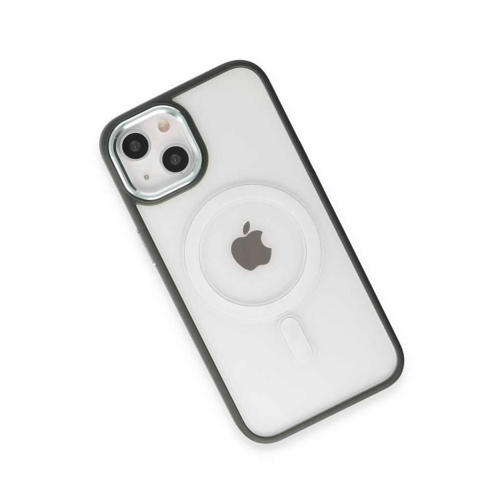  iPhone 15 Kılıf Room Magneticsafe Silikon - Köknar Yeşili