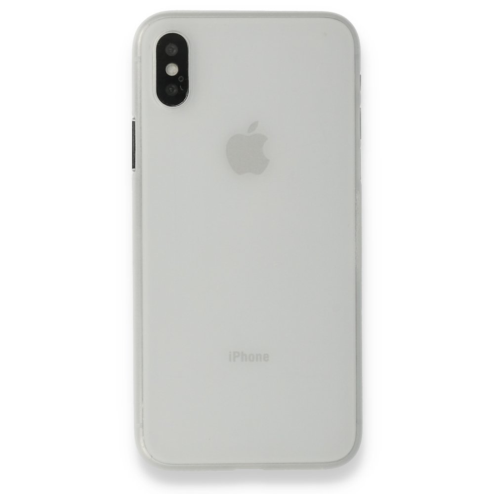  iPhone XS Max Kılıf PP Ultra İnce Kapak - Beyaz