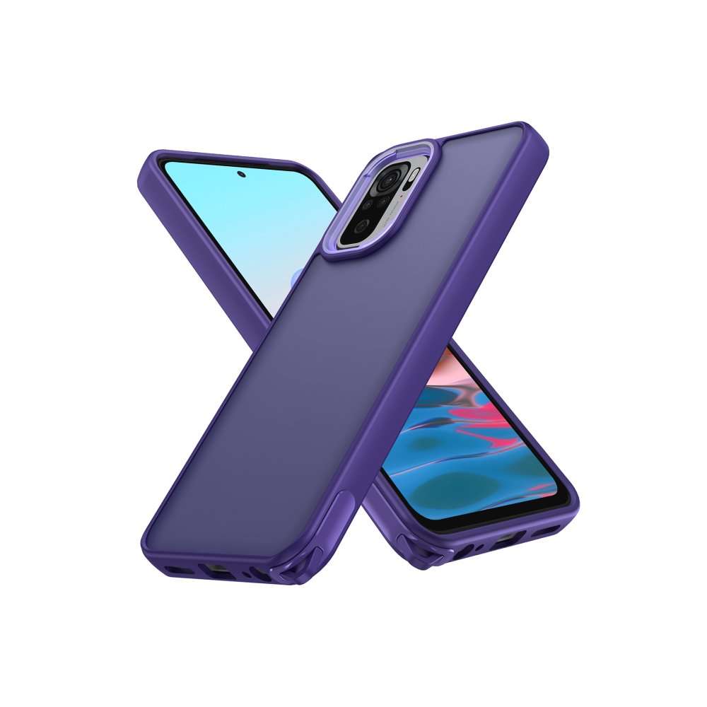  Xiaomi Poco M5s Kılıf Elegant Kapak - Derin Mor