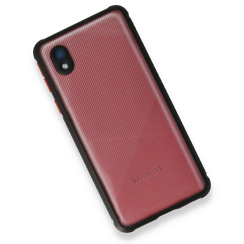  Samsung Galaxy A01 Core Kılıf Miami Şeffaf Silikon - Siyah