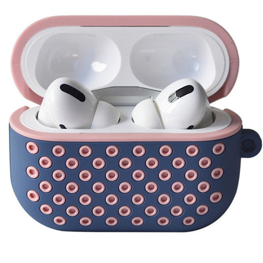 Airpods Pro (1.nesil) Spor Delikli Kılıf - Mavi-Pembe Airpods Pro (1.nesil) Spor Delikli Kılıf - Mavi-Pembe