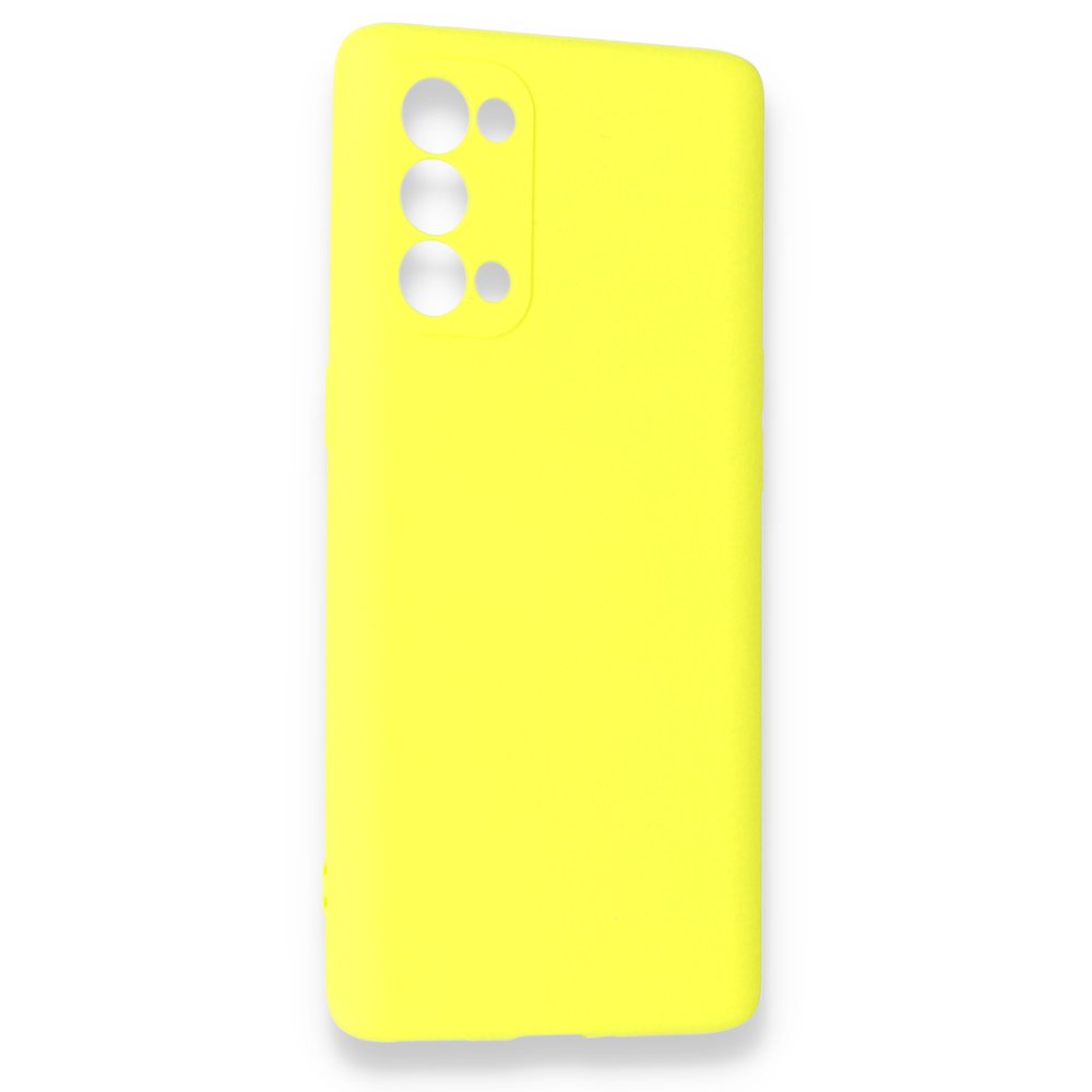  Oppo Reno 5 Pro Kılıf First Silikon - Sarı