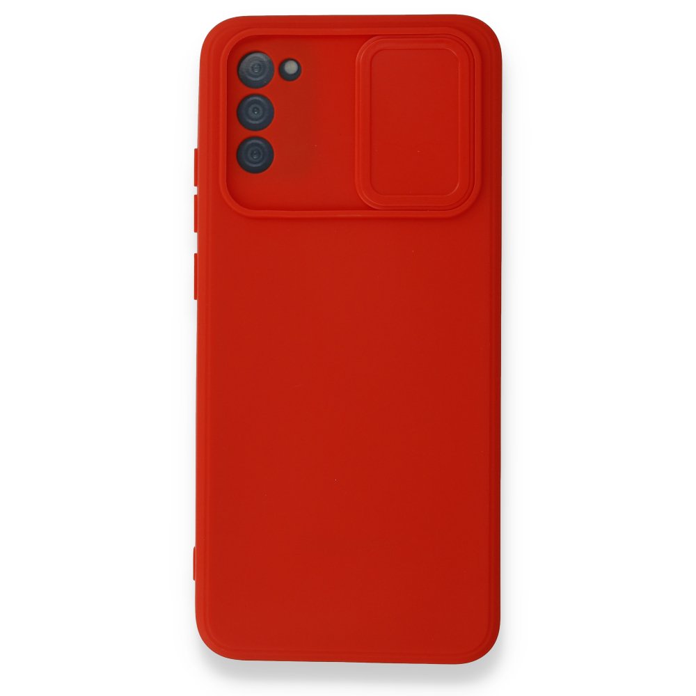  Samsung Galaxy A02S Kılıf Color Lens Silikon - Kırmızı