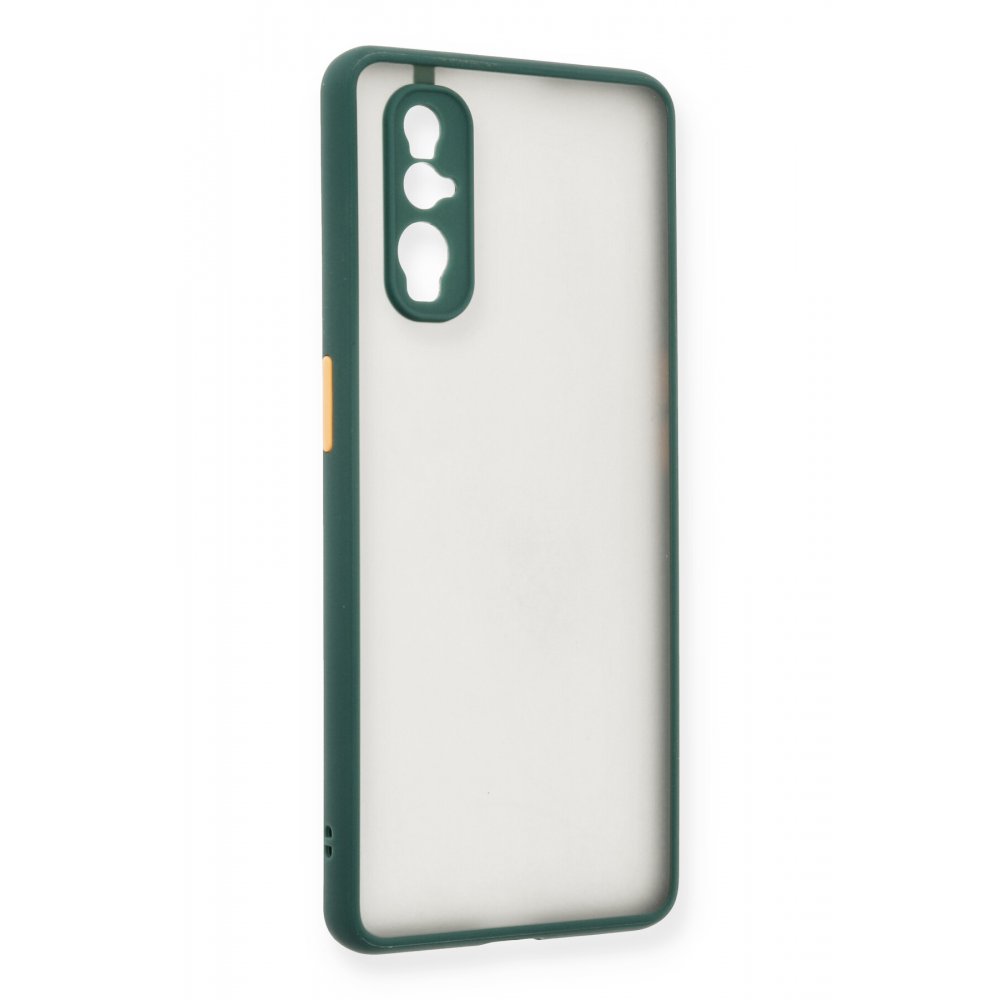  Oppo Find X2 Kılıf Montreal Silikon Kapak - Yeşil