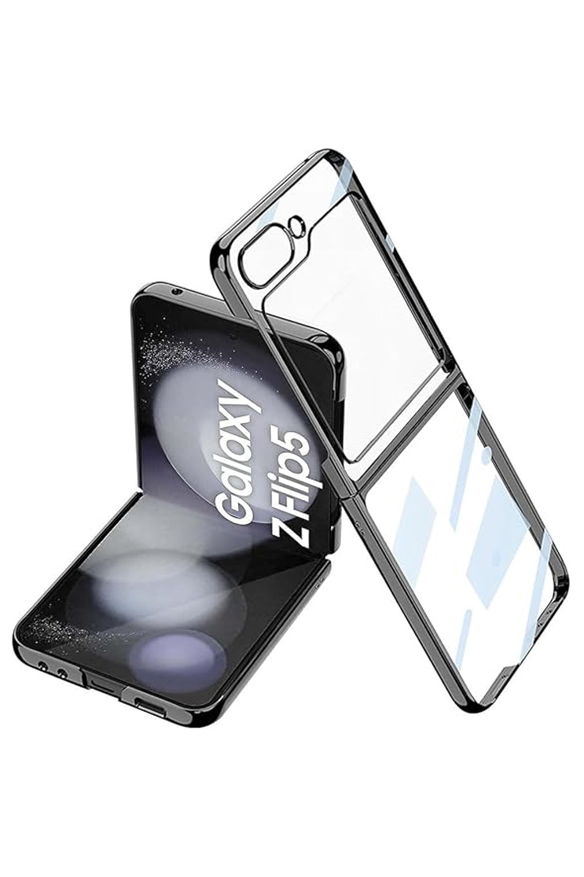  Samsung Galaxy Z Flip 5 Kılıf Fold Element Kapak - Siyah