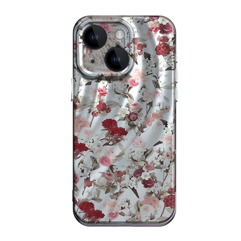  iPhone 15 Kılıf Crew Desenli Kapak - Çiçek