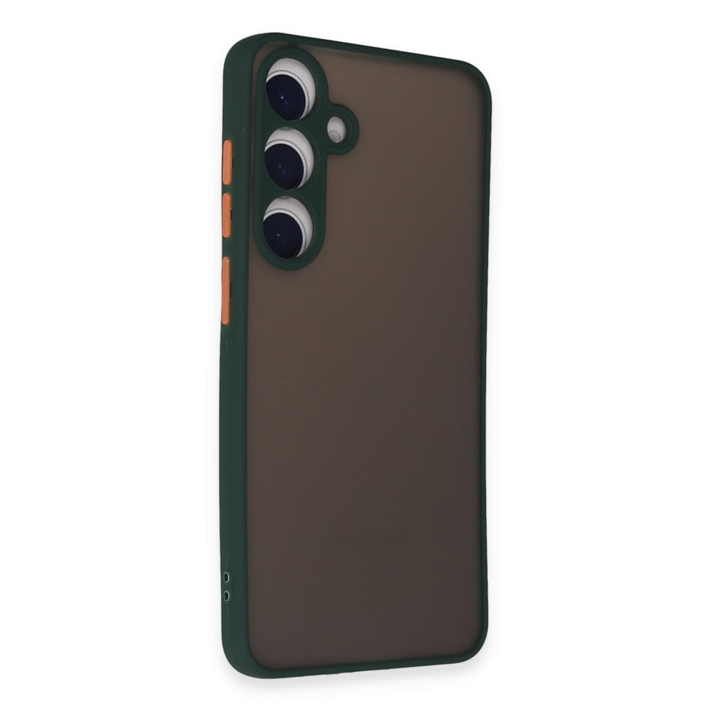  Samsung Galaxy S24 Kılıf Montreal Silikon Kapak - Yeşil