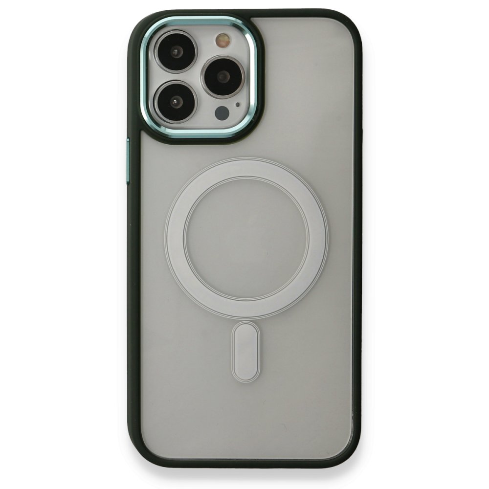  iPhone 14 Pro Max Kılıf Room Magneticsafe Silikon - Köknar Yeşili