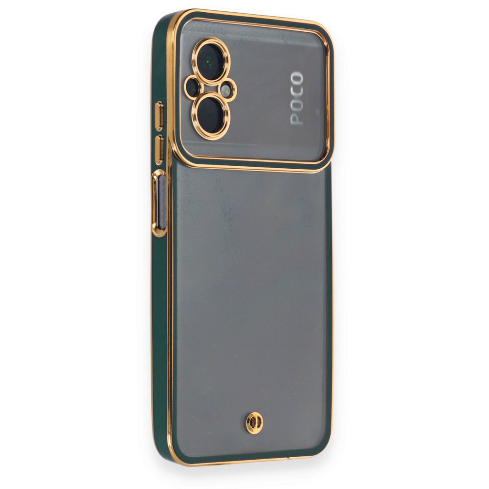  Xiaomi Poco M5 Kılıf Liva Lens Silikon - Yeşil