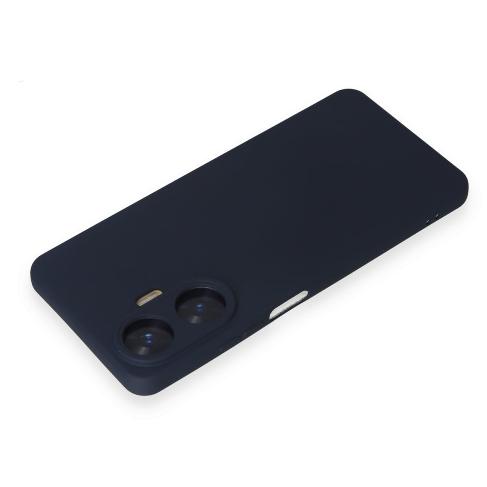 Realme C55 Kılıf Nano içi Kadife Silikon - Lacivert Realme C55 Kılıf Nano içi Kadife Silikon - Lacivert
