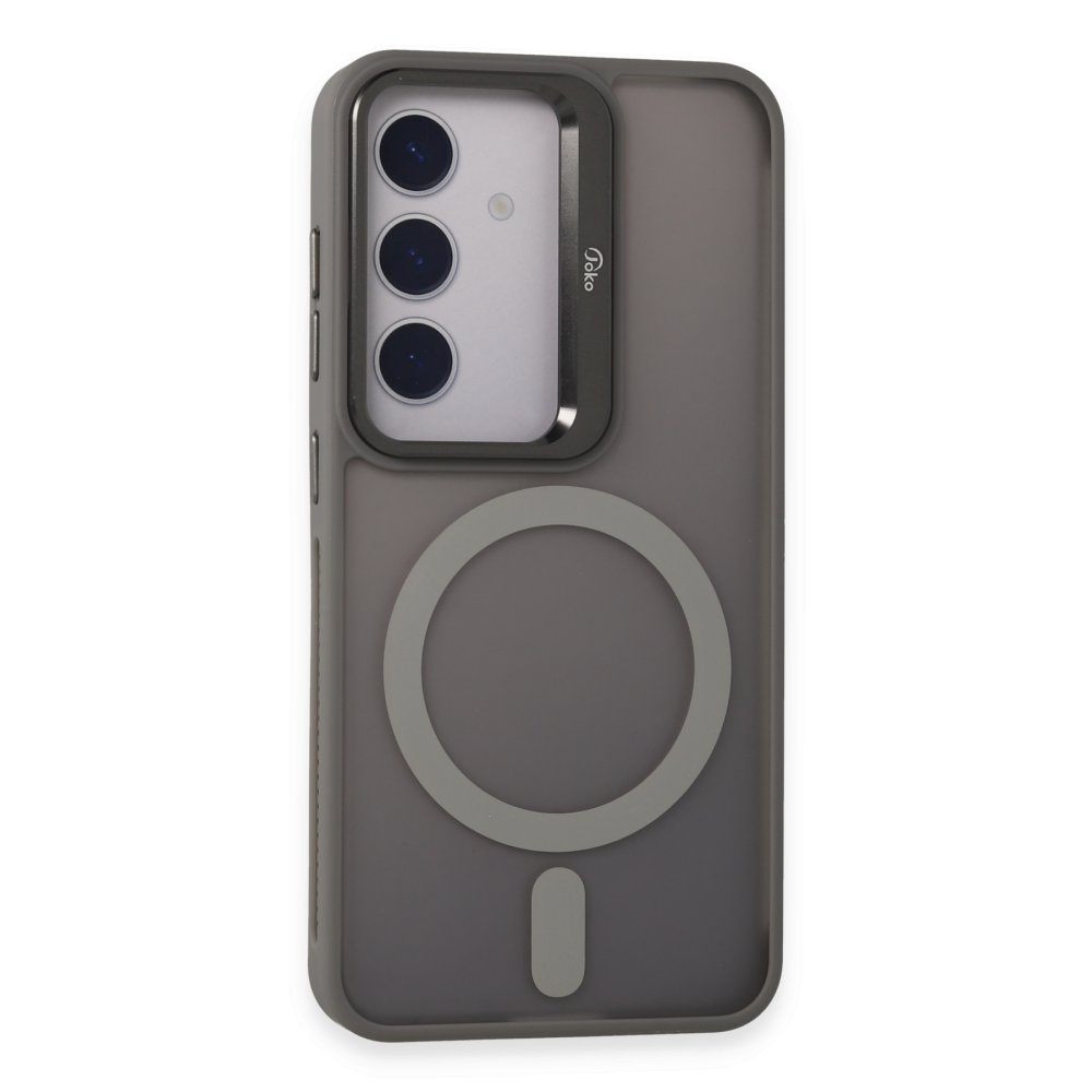 Joko Samsung Galaxy S24 Flet Lens Magsafe Kapak - Gri Joko Samsung Galaxy S24 Flet Lens Magsafe Kapak - Gri