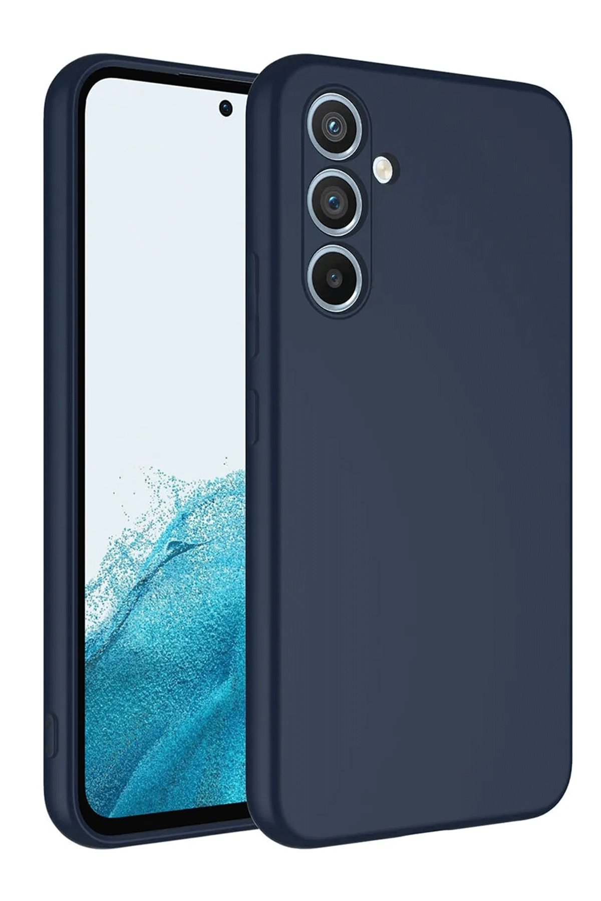 Samsung Galaxy A16 5G Kılıf First Silikon - Lacivert