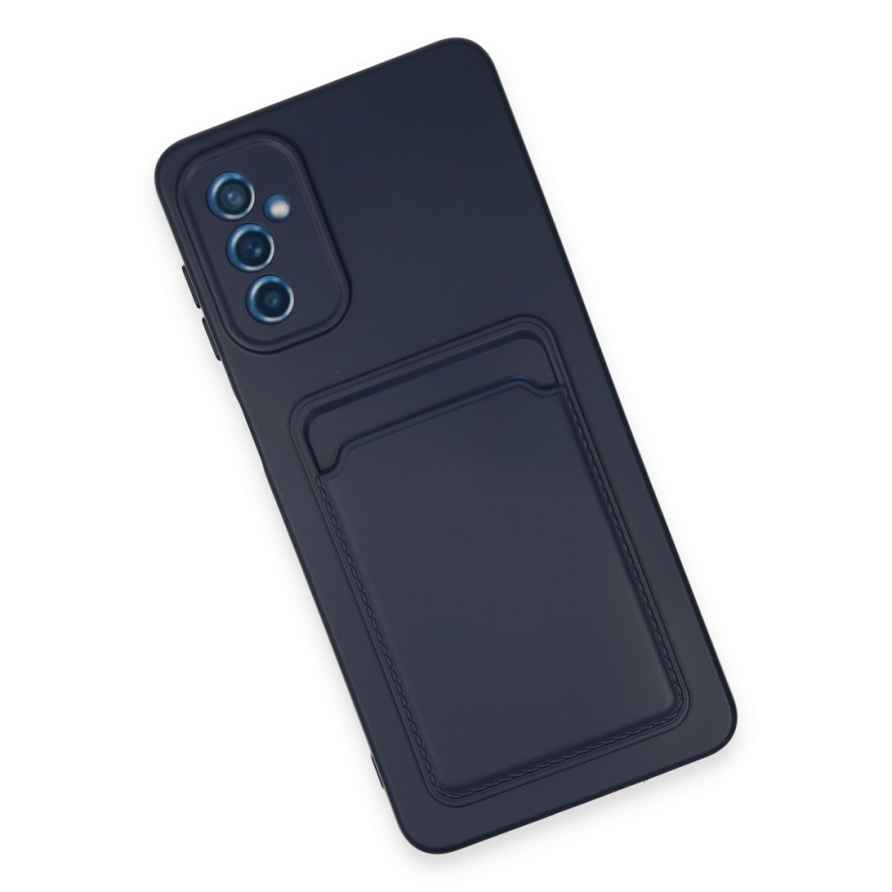  Samsung Galaxy A14 4G Kılıf Kelvin Kartvizitli Silikon - Lacivert