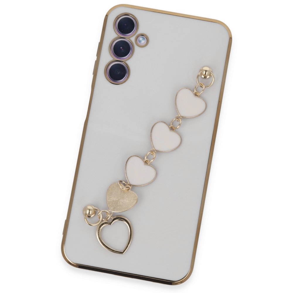  Samsung Galaxy A24 4G Kılıf Esila Silikon - Beyaz
