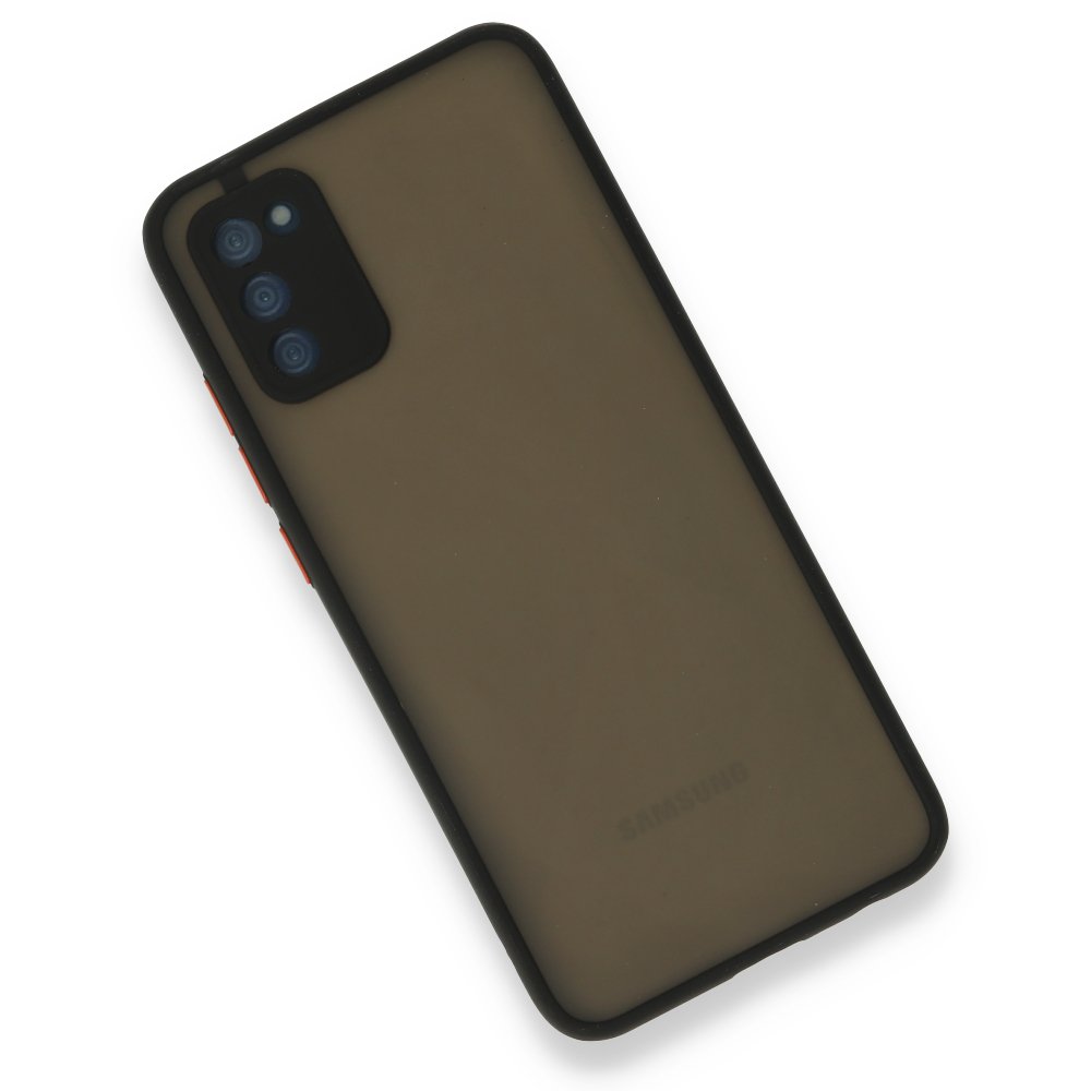  Samsung Galaxy A03S Kılıf Montreal Silikon Kapak - Siyah