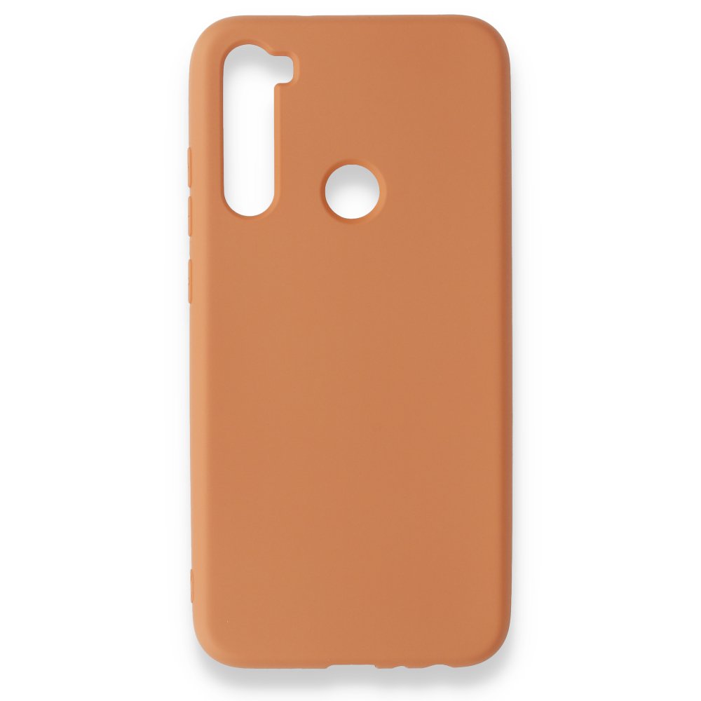 Redmi Note 8 Kılıf Nano içi Kadife Silikon - Turuncu