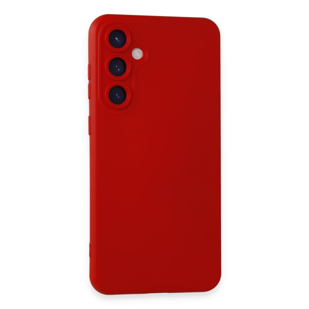  Samsung Galaxy S24 Plus Kılıf Nano içi Kadife Silikon - Kırmızı
