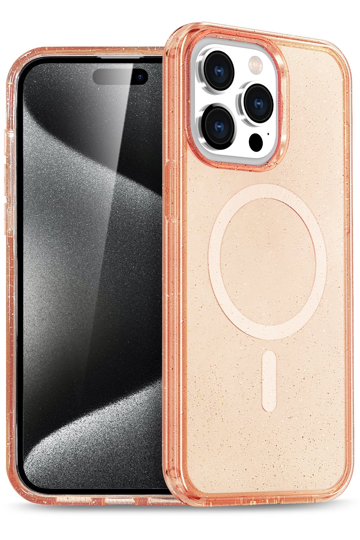 iPhone 16 Pro Kılıf Glow Magsafe Kapak - Turuncu iPhone 16 Pro Kılıf Glow Magsafe Kapak - Turuncu