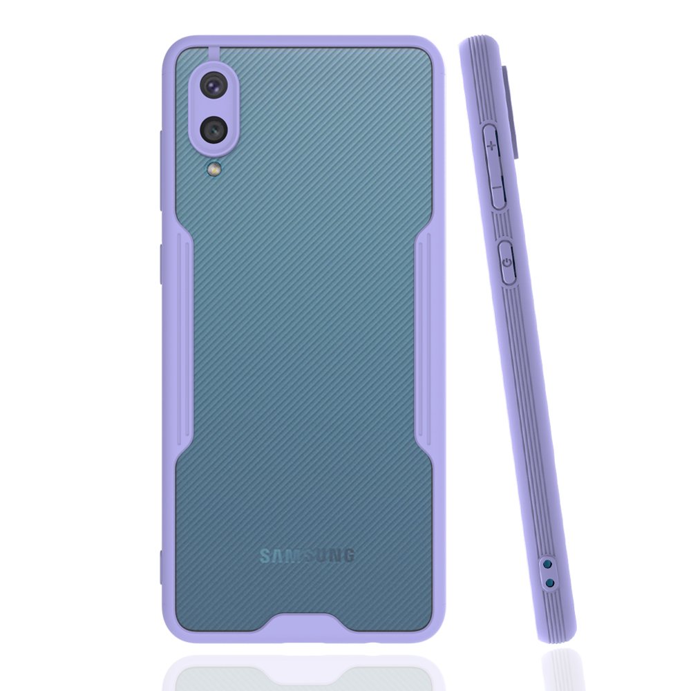Samsung Galaxy A02 Kılıf Platin Silikon - Lila Samsung Galaxy A02 Kılıf Platin Silikon - Lila