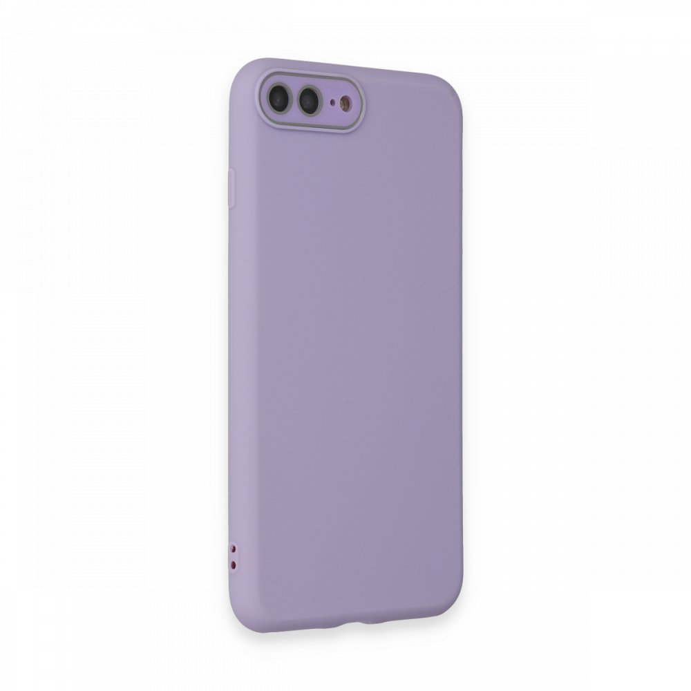 iPhone 8 Plus Kılıf Lansman Glass Kapak - Lila iPhone 8 Plus Kılıf Lansman Glass Kapak - Lila