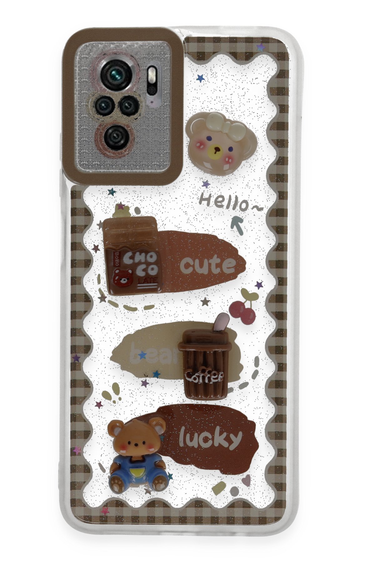  Xiaomi Poco M5s Kılıf Sweet Desenli Silikon Kapak - Şeffaf