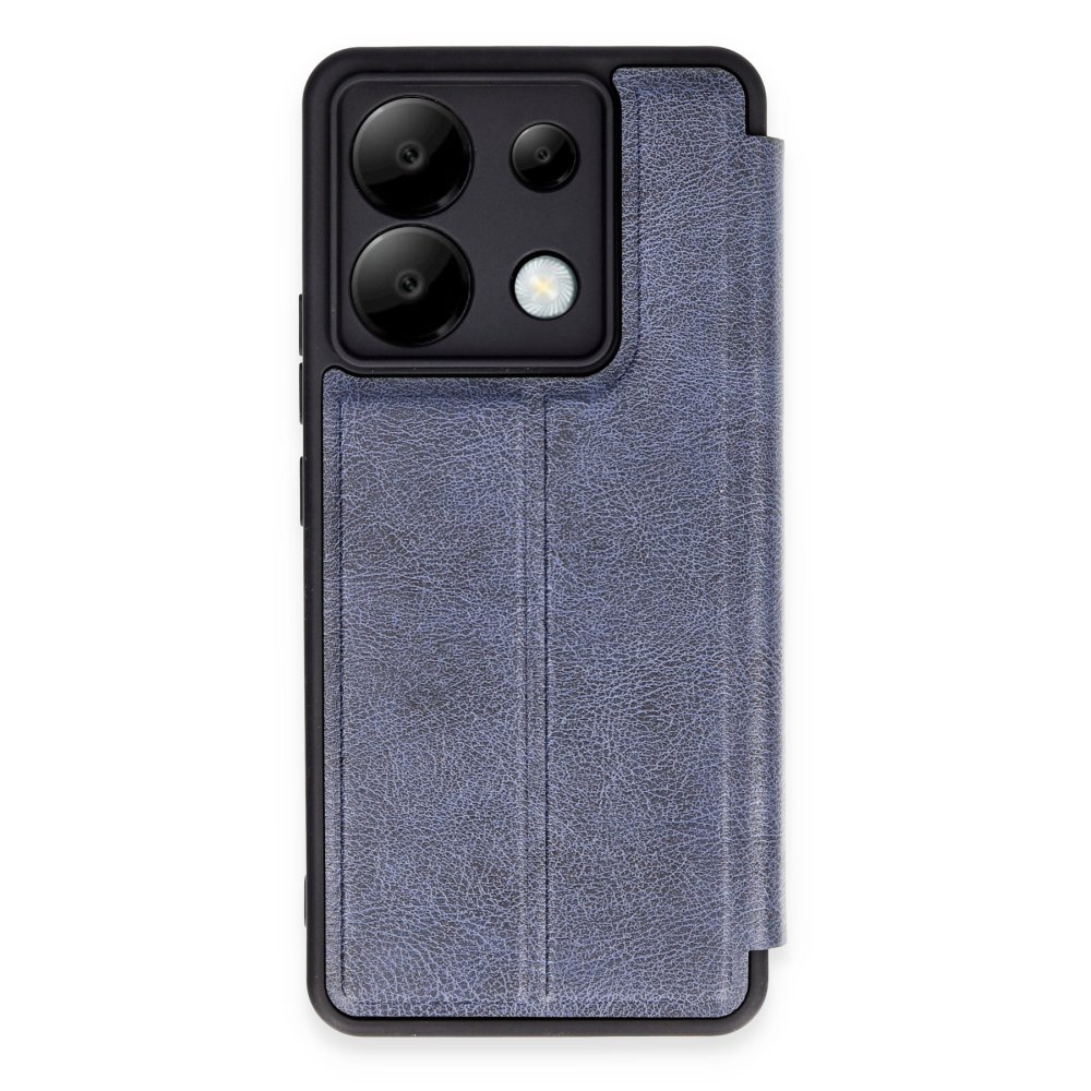  Xiaomi Poco X6 Kılıf Flip Cover - Lacivert