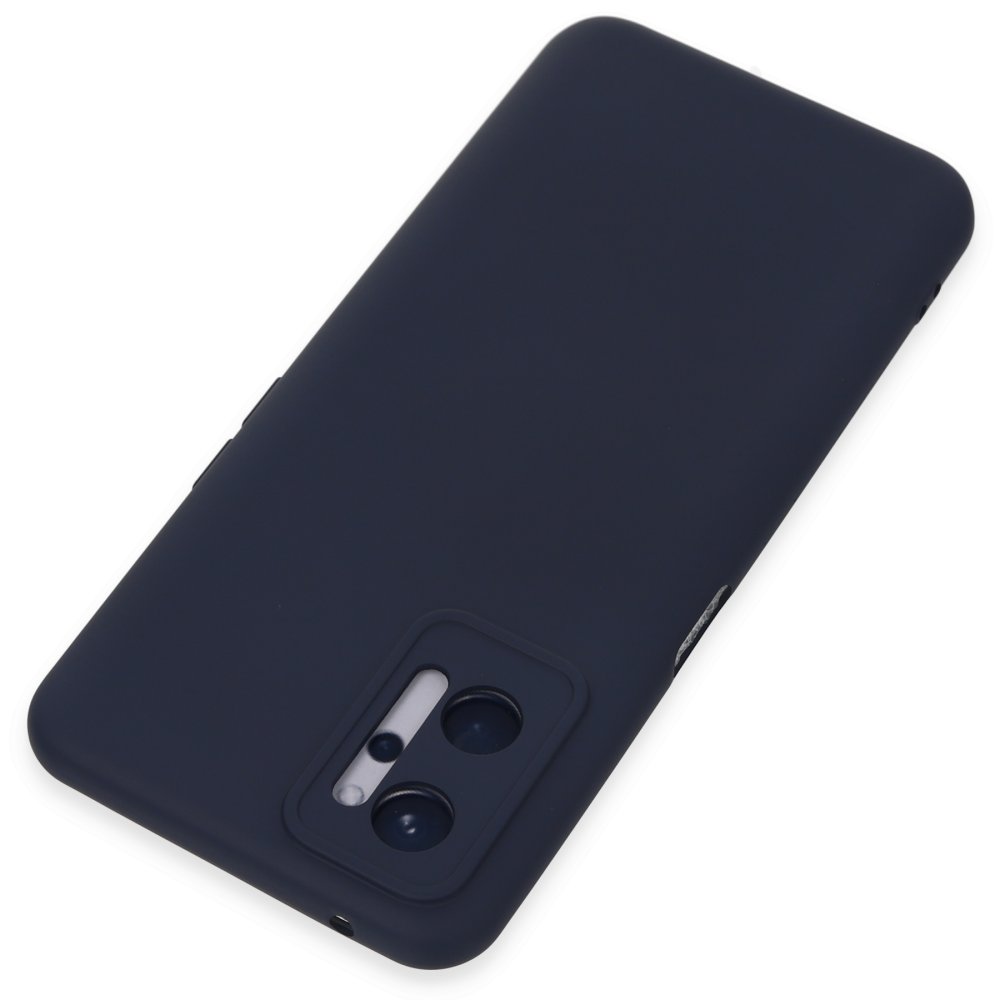  Realme 9i 4G Kılıf Nano içi Kadife Silikon - Lacivert