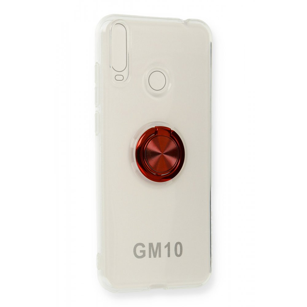  General Mobile GM 10 Kılıf Gros Yüzüklü Silikon - Kırmızı
