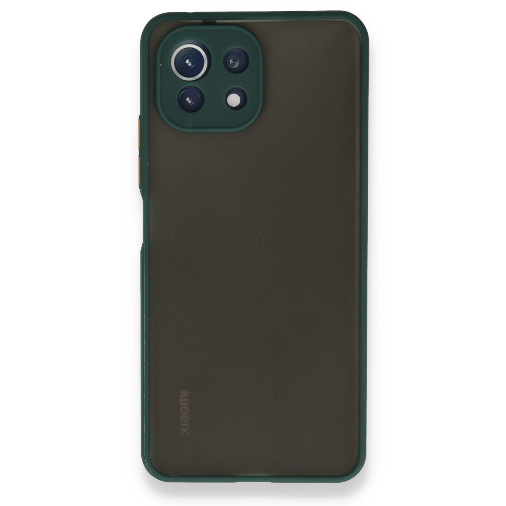Xiaomi Mİ 11 Lite Kılıf Montreal Silikon Kapak - Yeşil  Xiaomi Mİ 11 Lite Kılıf Montreal Silikon Kapak - Yeşil