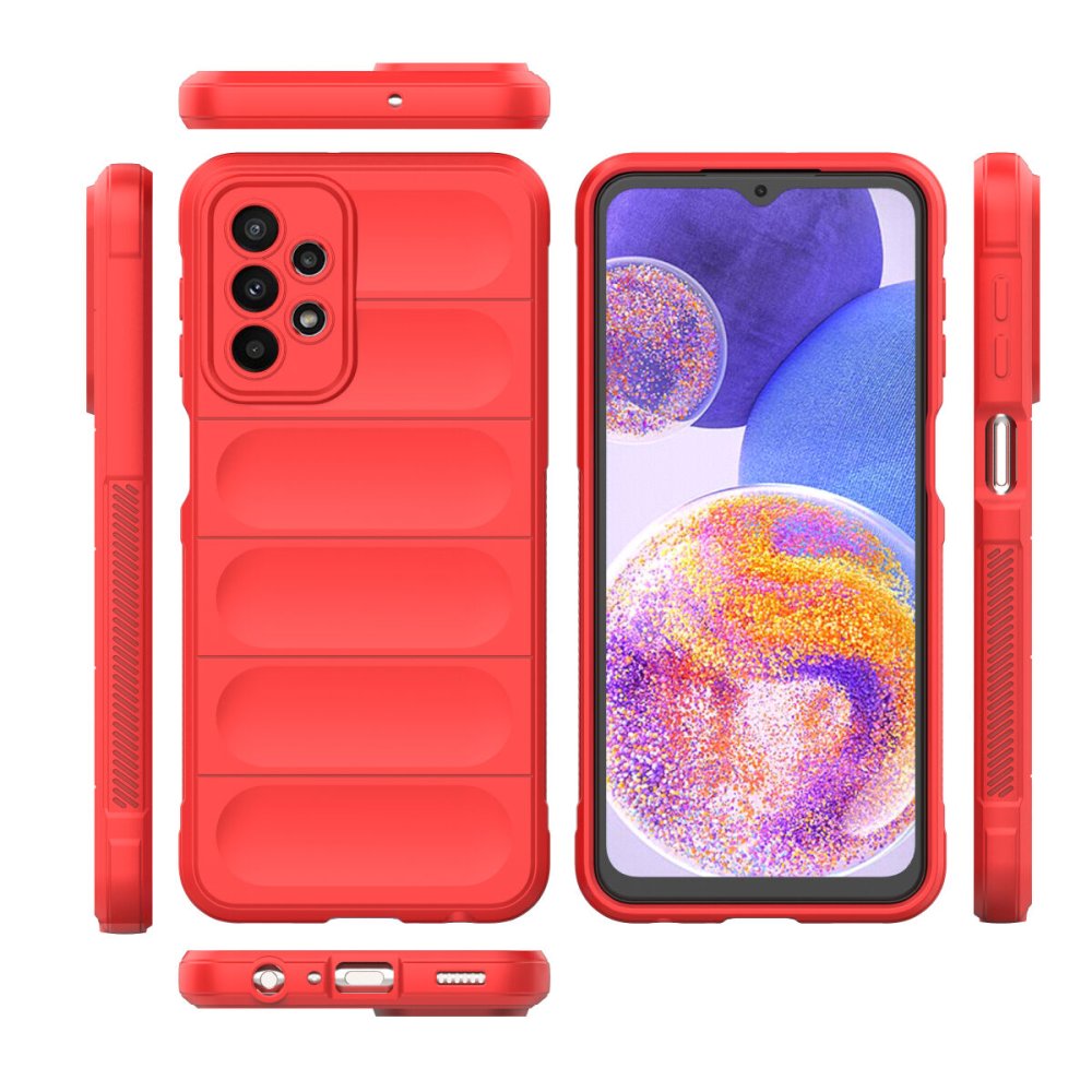  Samsung Galaxy A23 4G Kılıf Optimum Silikon - Kırmızı