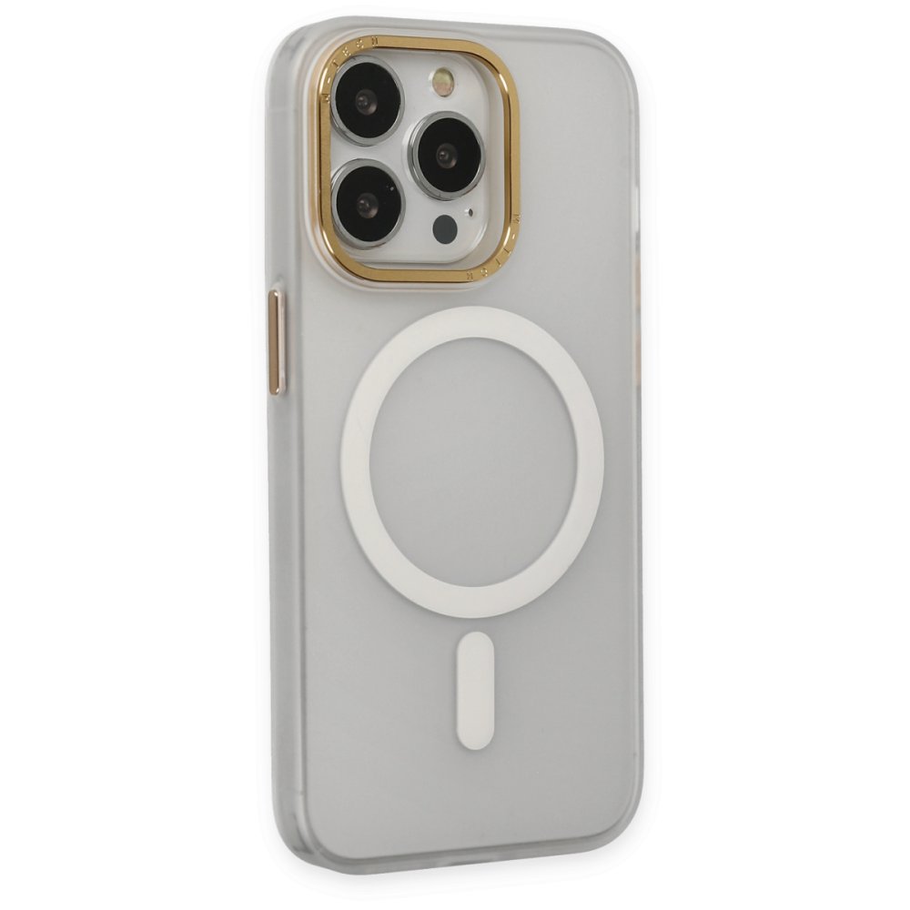 iPhone 15 Pro Max Kılıf Lodos Magneticsafe Mat Kapak - Şeffaf