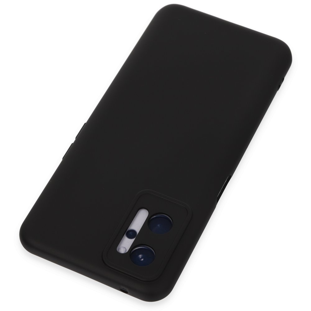  Realme 9i 4G Kılıf Nano içi Kadife Silikon - Siyah