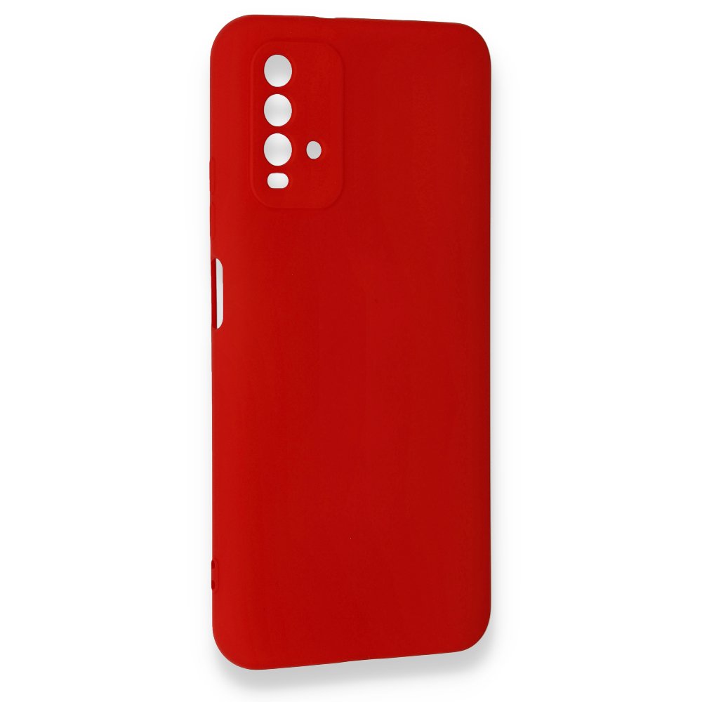 Redmi Note 9 4G Kılıf Nano içi Kadife Silikon - Kırmızı